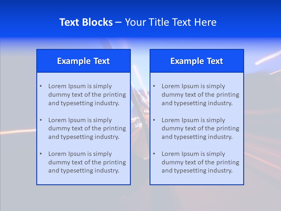 Street Zoom Car PowerPoint Template