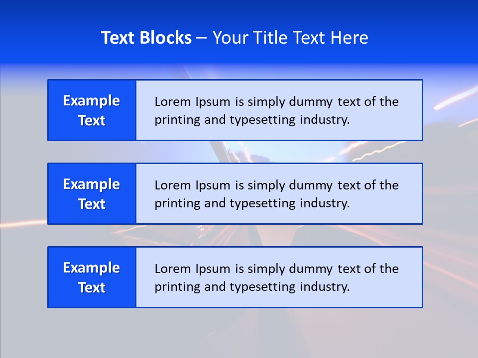 Street Zoom Car PowerPoint Template