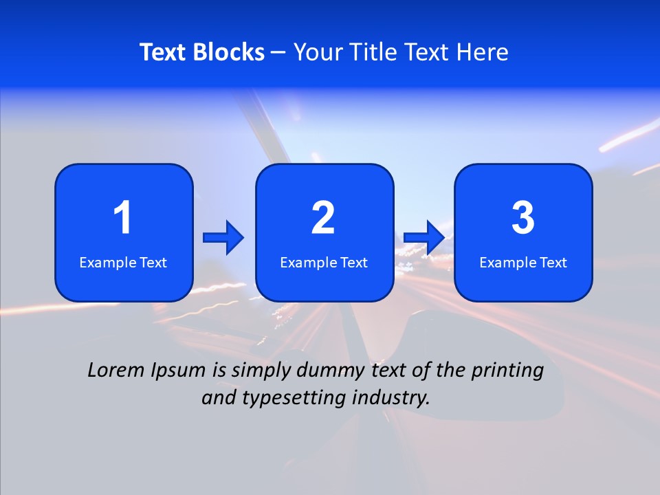 Street Zoom Car PowerPoint Template
