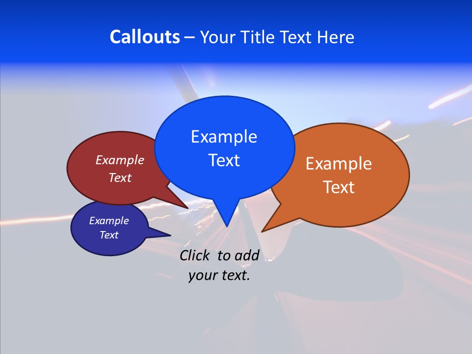 Street Zoom Car PowerPoint Template