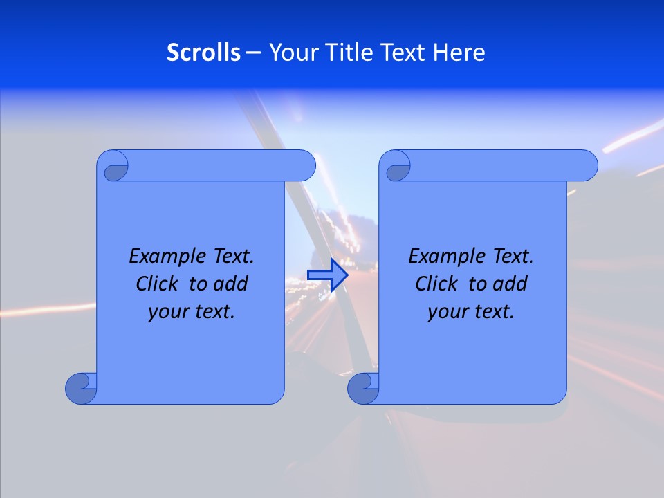 Street Zoom Car PowerPoint Template