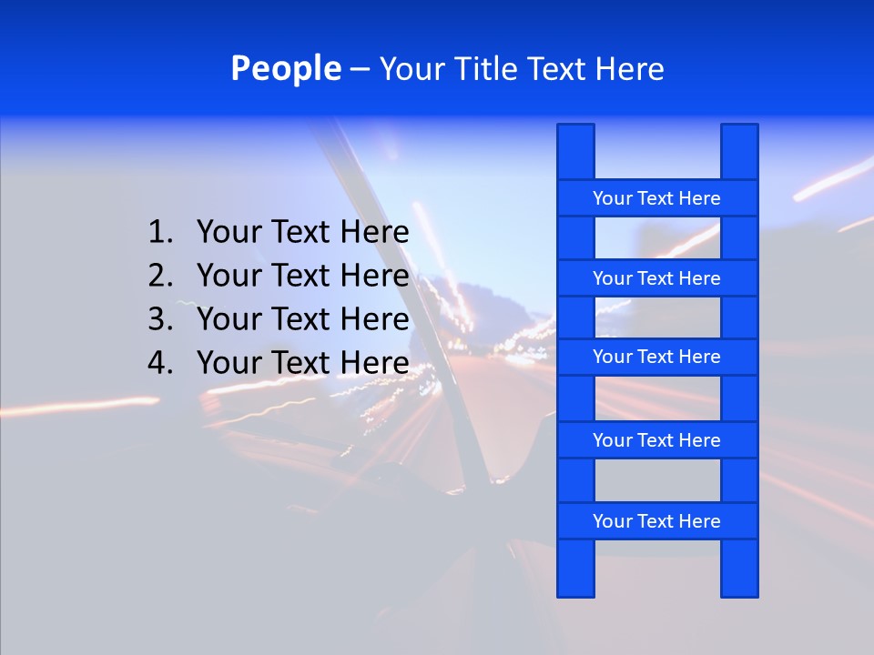 Street Zoom Car PowerPoint Template