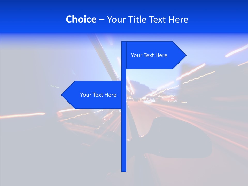 Street Zoom Car PowerPoint Template