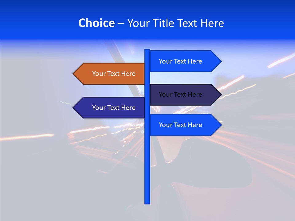 Street Zoom Car PowerPoint Template