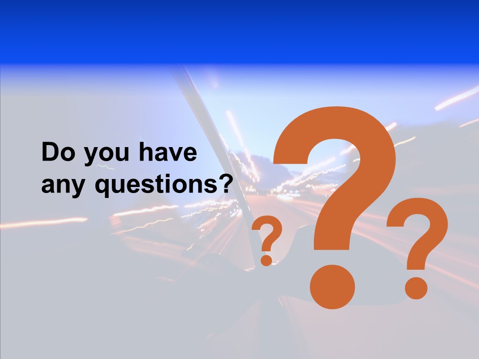 Street Zoom Car PowerPoint Template