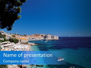 Europe Croatia Vacation PowerPoint Template