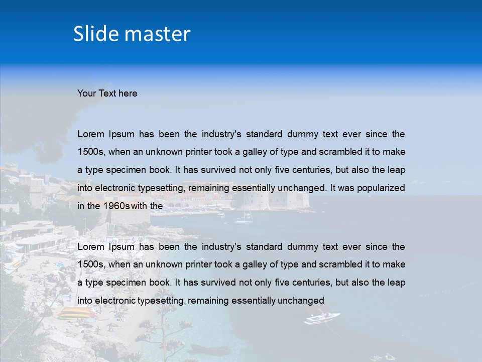 Europe Croatia Vacation PowerPoint Template