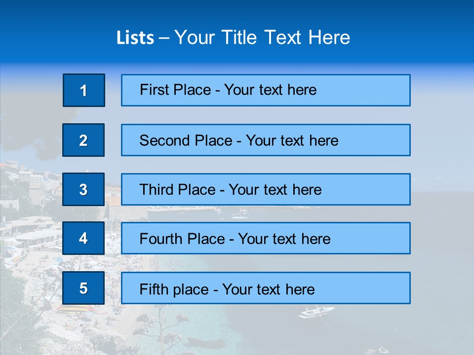 Europe Croatia Vacation PowerPoint Template