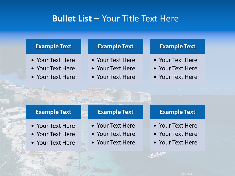 Europe Croatia Vacation PowerPoint Template