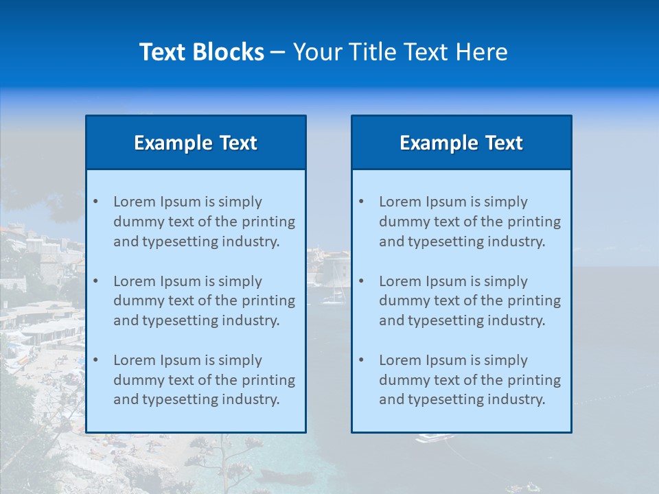 Europe Croatia Vacation PowerPoint Template