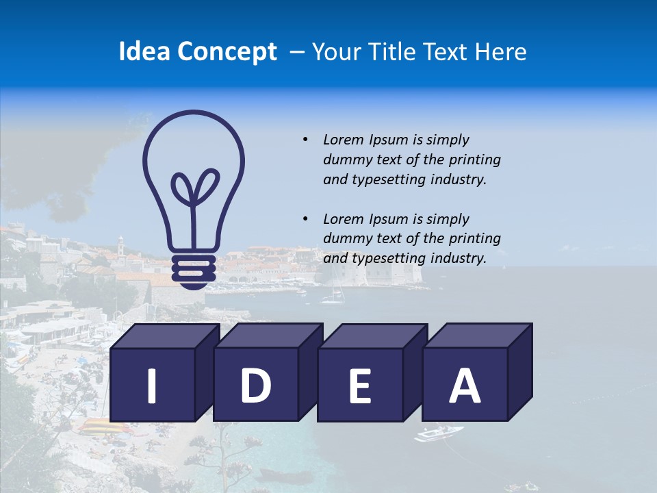 Europe Croatia Vacation PowerPoint Template