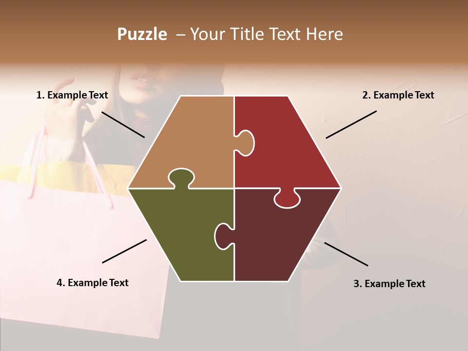 Holiday Hands Lady PowerPoint Template