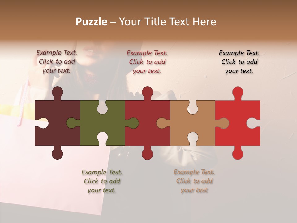 Holiday Hands Lady PowerPoint Template