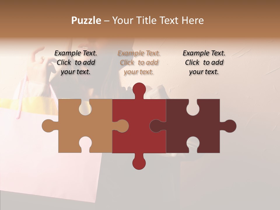 Holiday Hands Lady PowerPoint Template