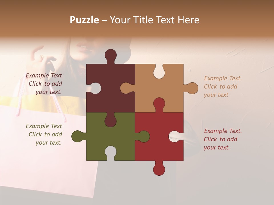 Holiday Hands Lady PowerPoint Template