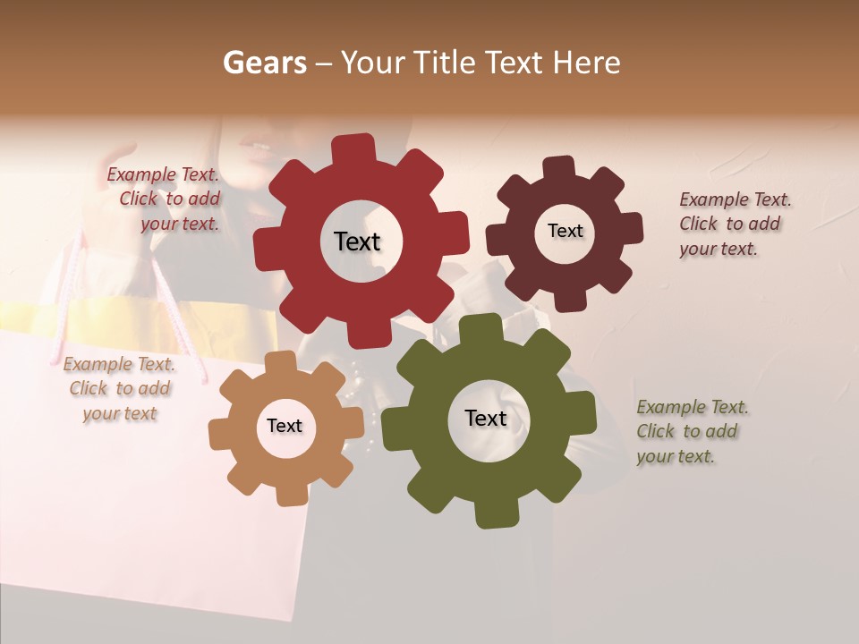 Holiday Hands Lady PowerPoint Template