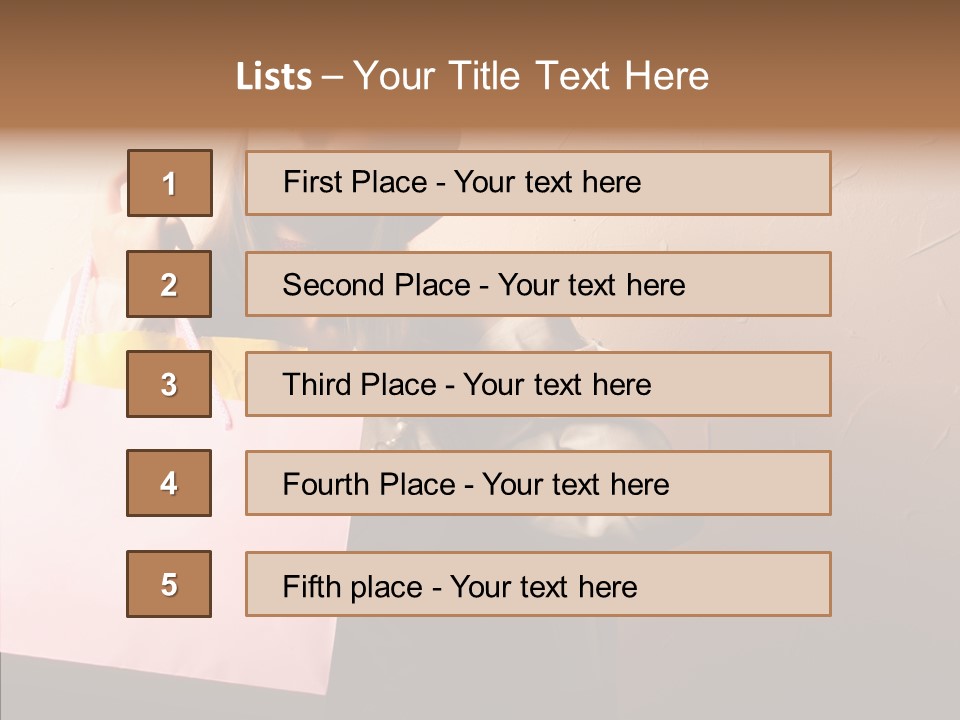 Holiday Hands Lady PowerPoint Template