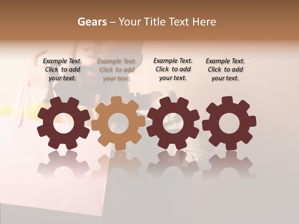 Holiday Hands Lady PowerPoint Template