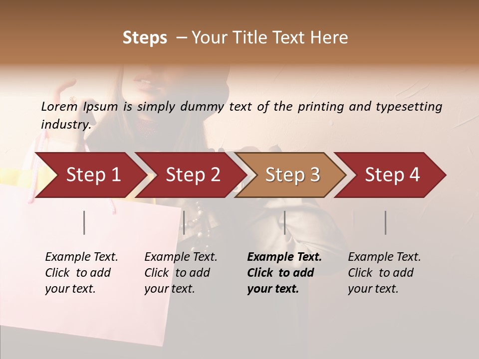 Holiday Hands Lady PowerPoint Template