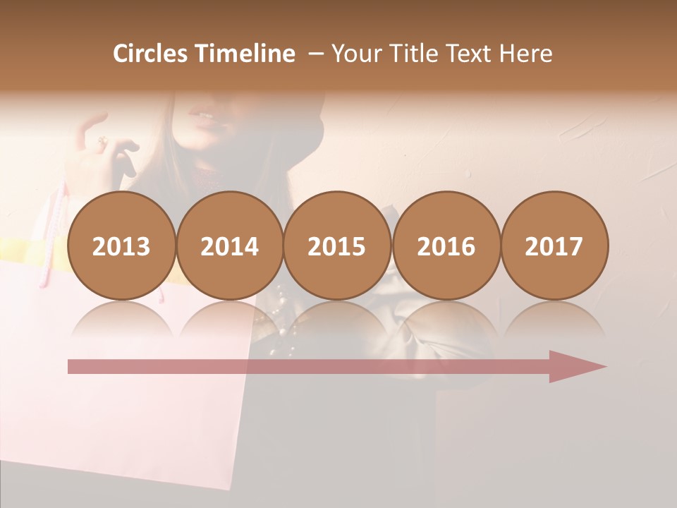 Holiday Hands Lady PowerPoint Template