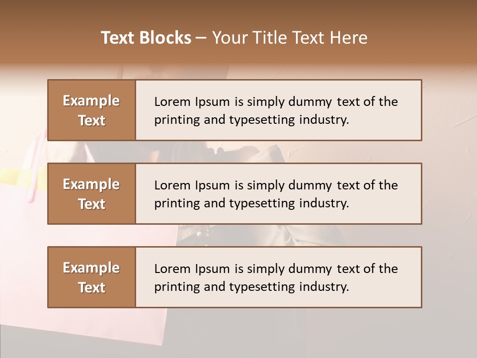 Holiday Hands Lady PowerPoint Template