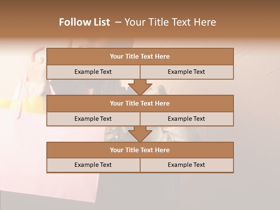 Holiday Hands Lady PowerPoint Template