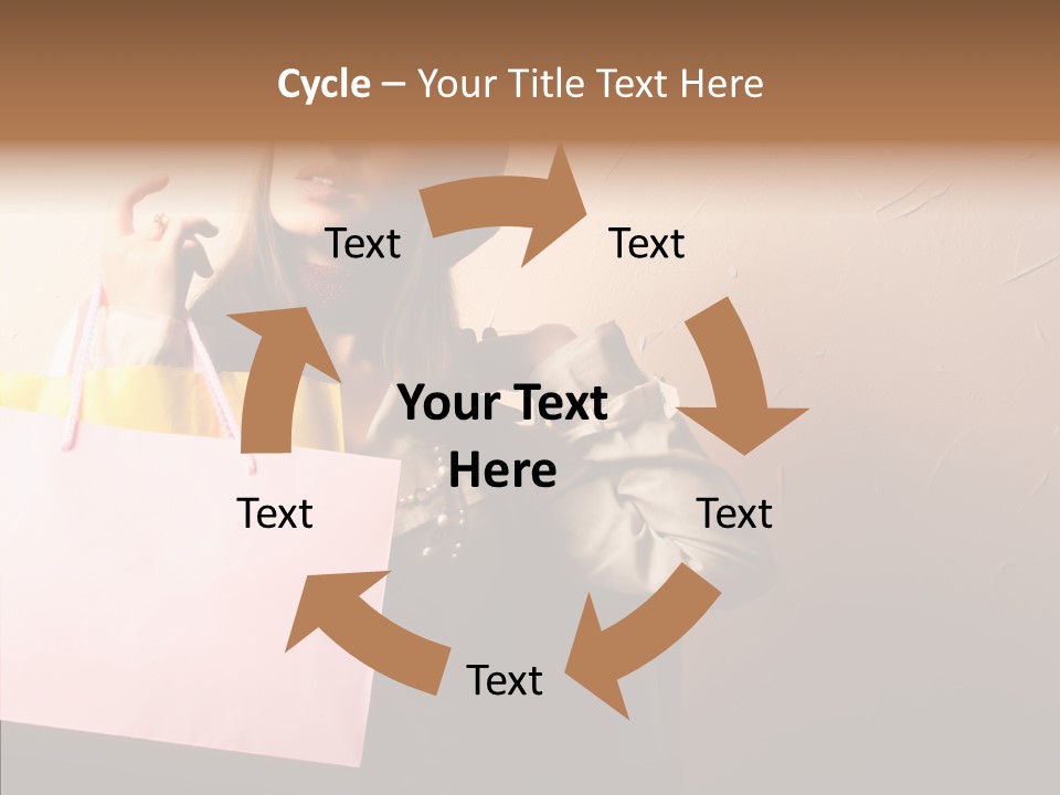 Holiday Hands Lady PowerPoint Template