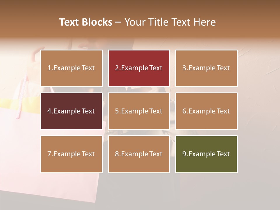 Holiday Hands Lady PowerPoint Template