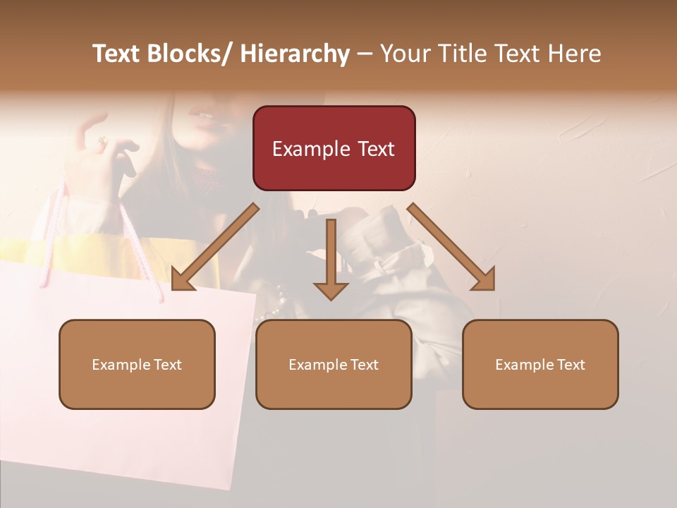 Holiday Hands Lady PowerPoint Template