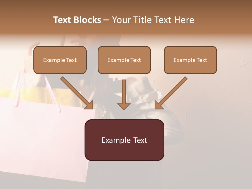 Holiday Hands Lady PowerPoint Template