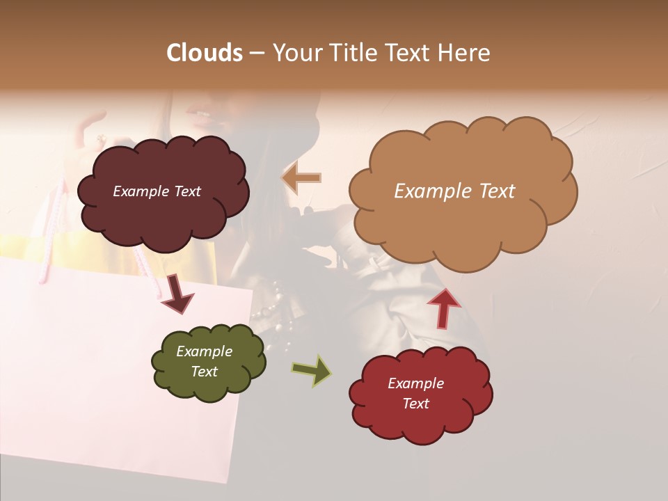 Holiday Hands Lady PowerPoint Template