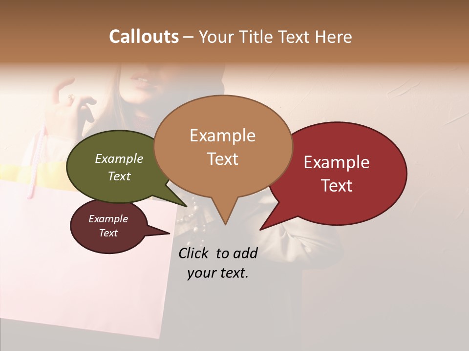 Holiday Hands Lady PowerPoint Template