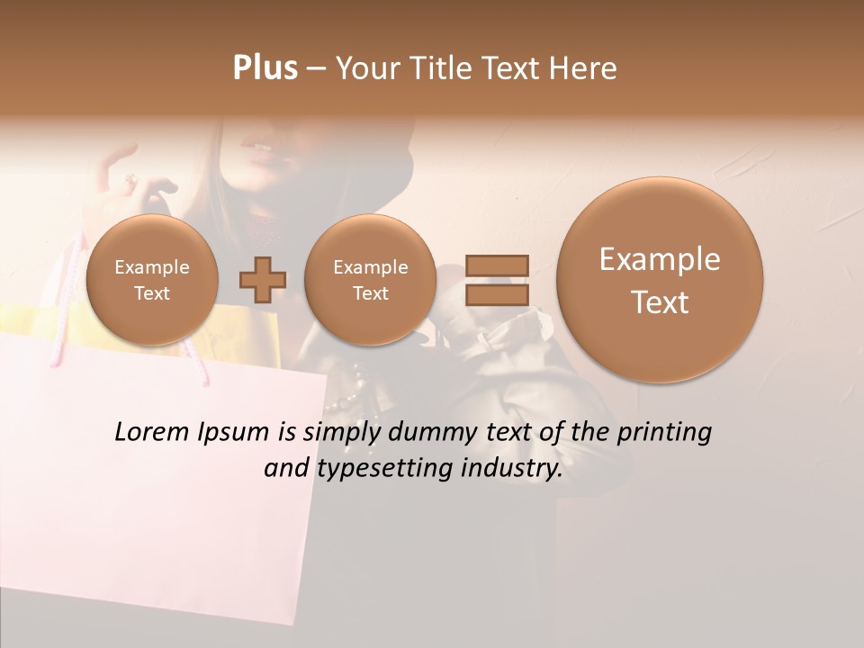 Holiday Hands Lady PowerPoint Template