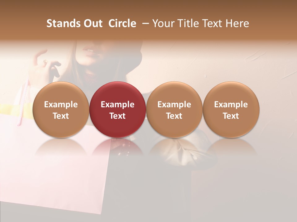 Holiday Hands Lady PowerPoint Template