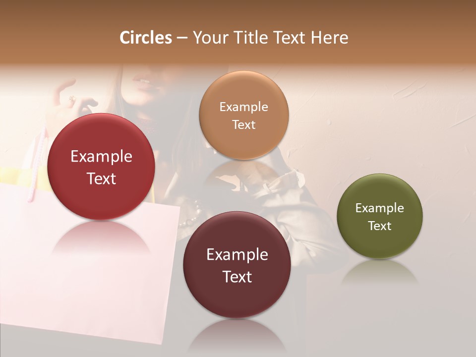 Holiday Hands Lady PowerPoint Template