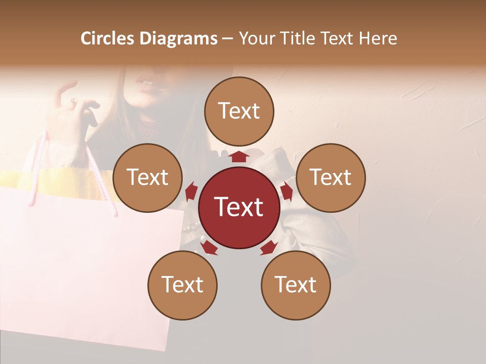 Holiday Hands Lady PowerPoint Template