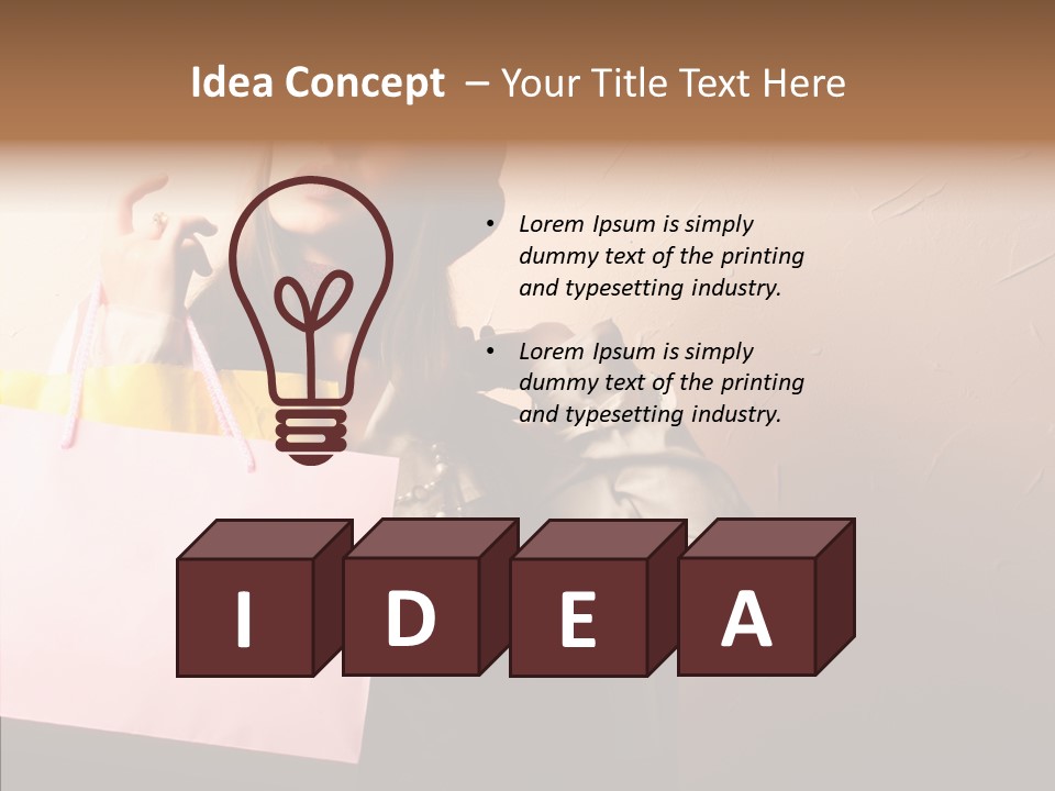 Holiday Hands Lady PowerPoint Template