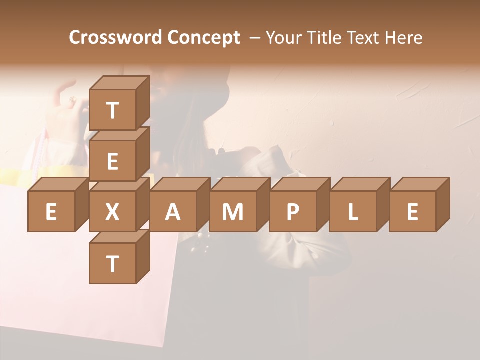 Holiday Hands Lady PowerPoint Template