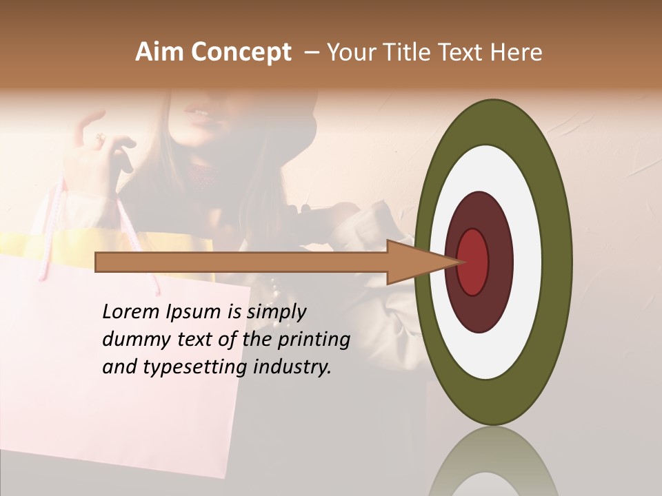 Holiday Hands Lady PowerPoint Template