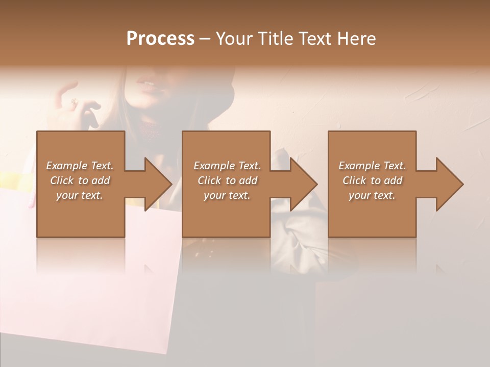 Holiday Hands Lady PowerPoint Template