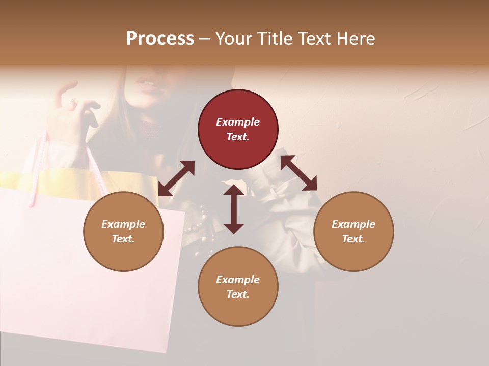 Holiday Hands Lady PowerPoint Template