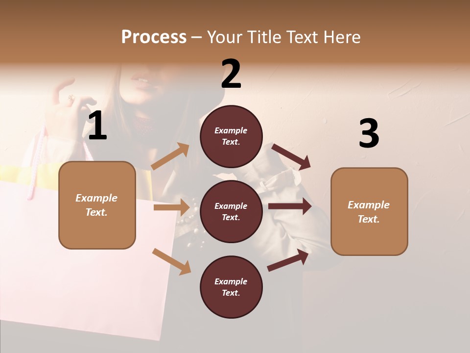 Holiday Hands Lady PowerPoint Template