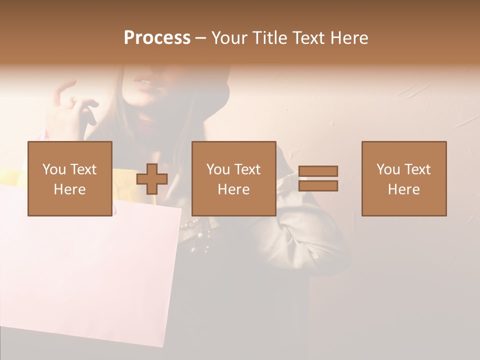 Holiday Hands Lady PowerPoint Template
