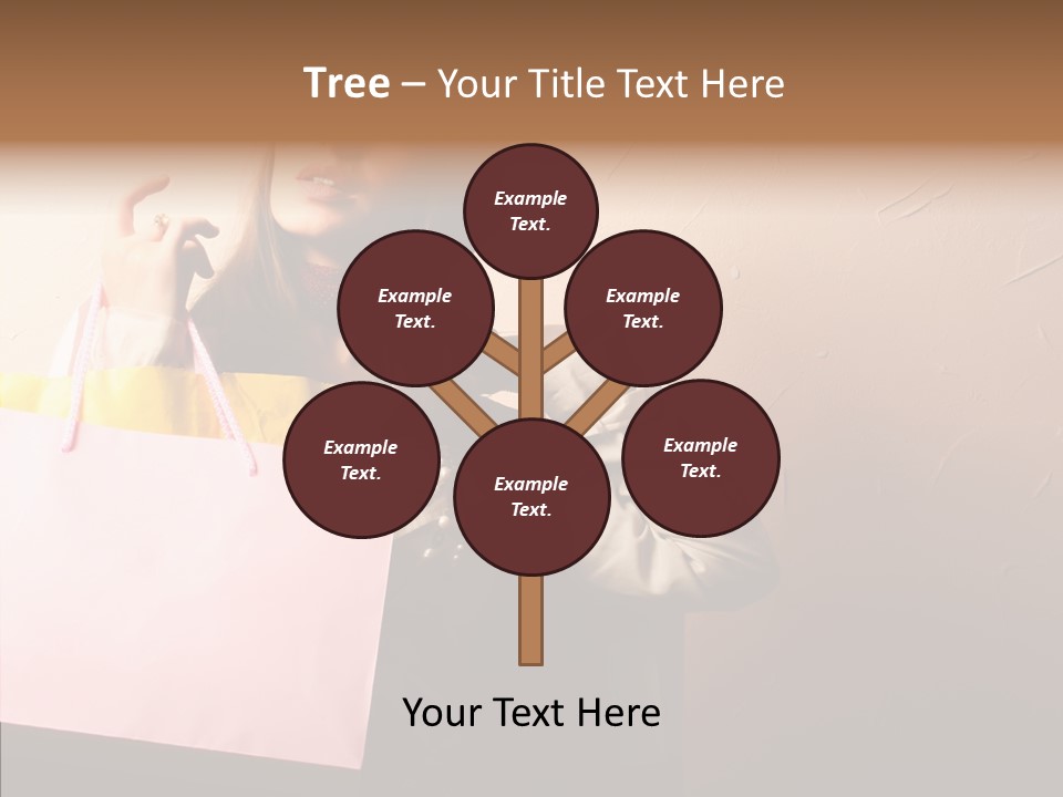 Holiday Hands Lady PowerPoint Template