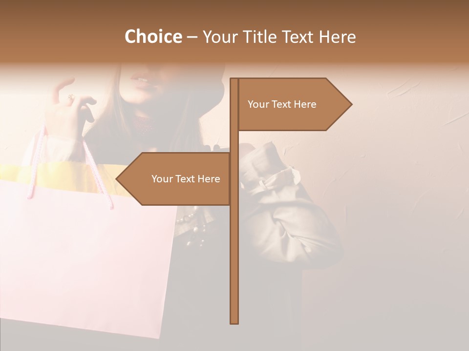 Holiday Hands Lady PowerPoint Template