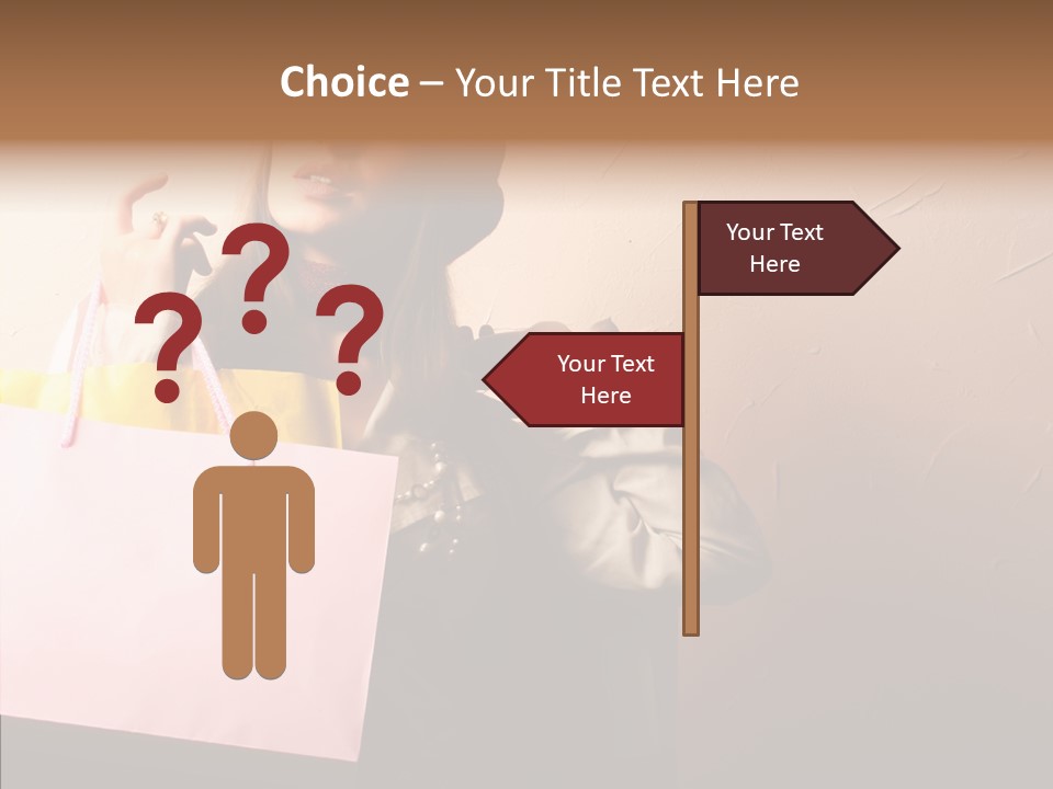 Holiday Hands Lady PowerPoint Template