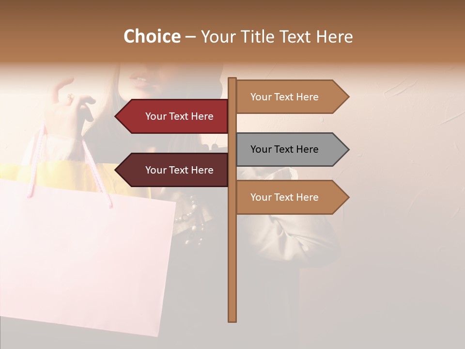 Holiday Hands Lady PowerPoint Template