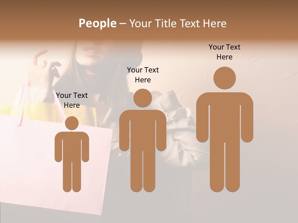 Holiday Hands Lady PowerPoint Template