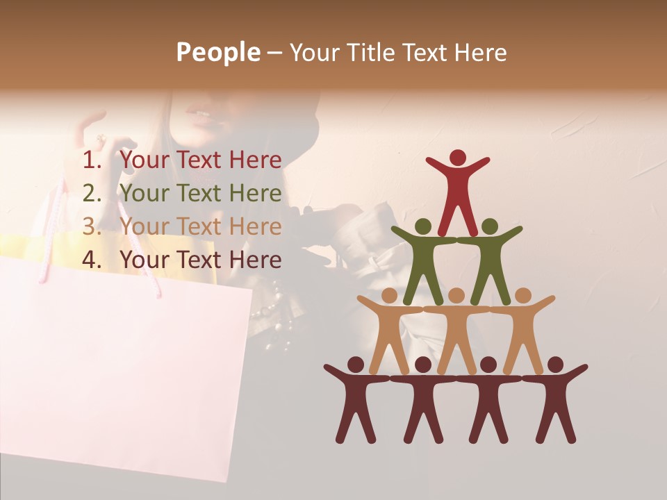 Holiday Hands Lady PowerPoint Template