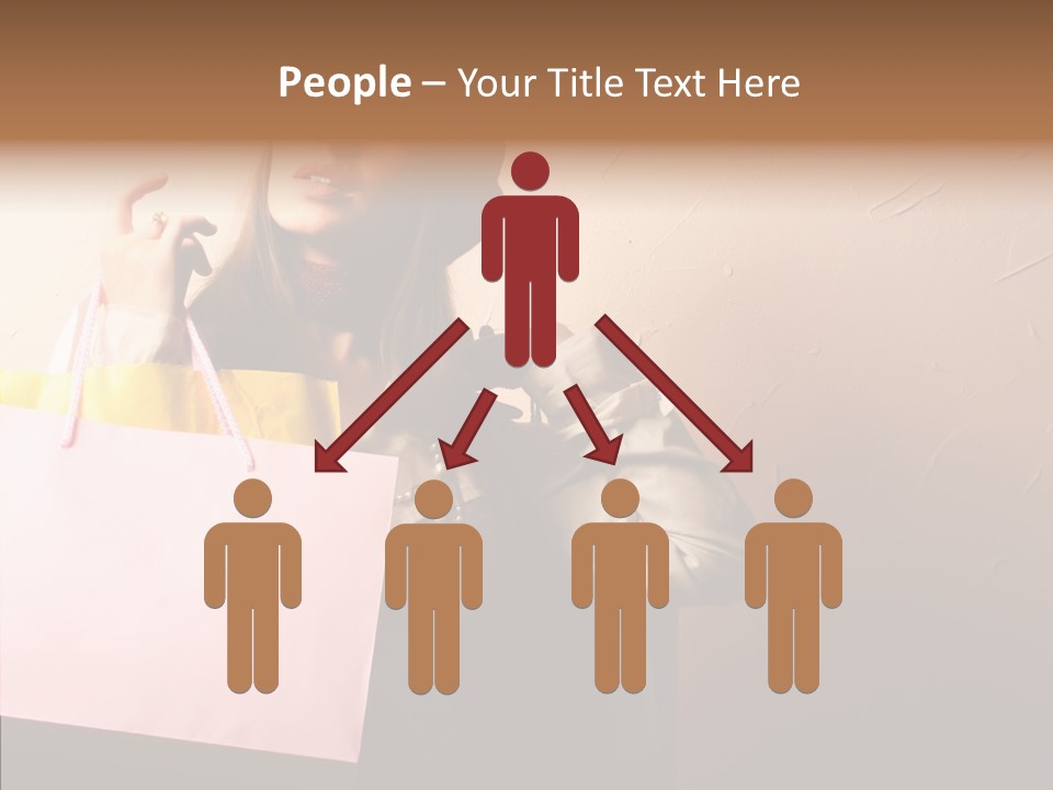 Holiday Hands Lady PowerPoint Template